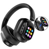 ANC Headphones, Hybrid Wireless Headphone With Multi Touch Control LED Screen