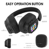 ANC Headphones, Hybrid Wireless Headphone With Multi Touch Control LED Screen